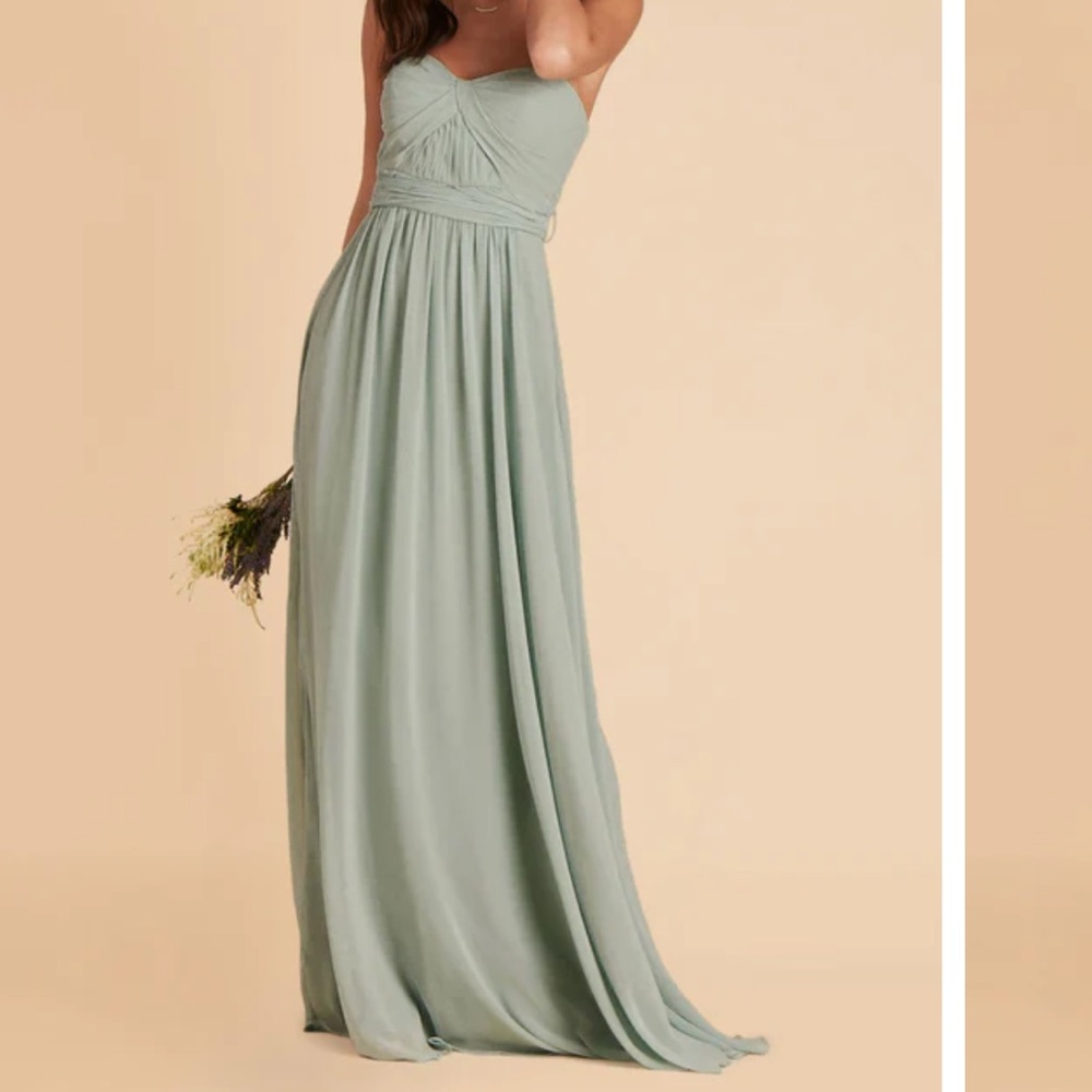 Birdy Grey Strapless Sage Green Dress
